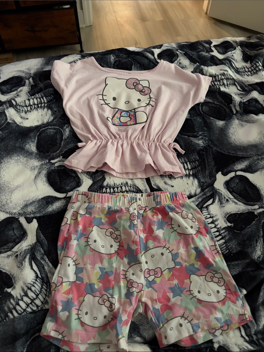 Hello Kitty Pink Short  Set for Kids
